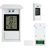 Indoor Outdoor LCD Electronic Thermometer Gauge Weather Sensor Digital Display Screen for Home Garden Greenhouse Max Min