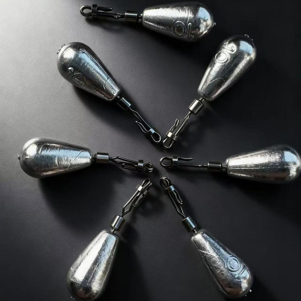 Inverted Rig Lead Swivel Sinker Set for Fishing