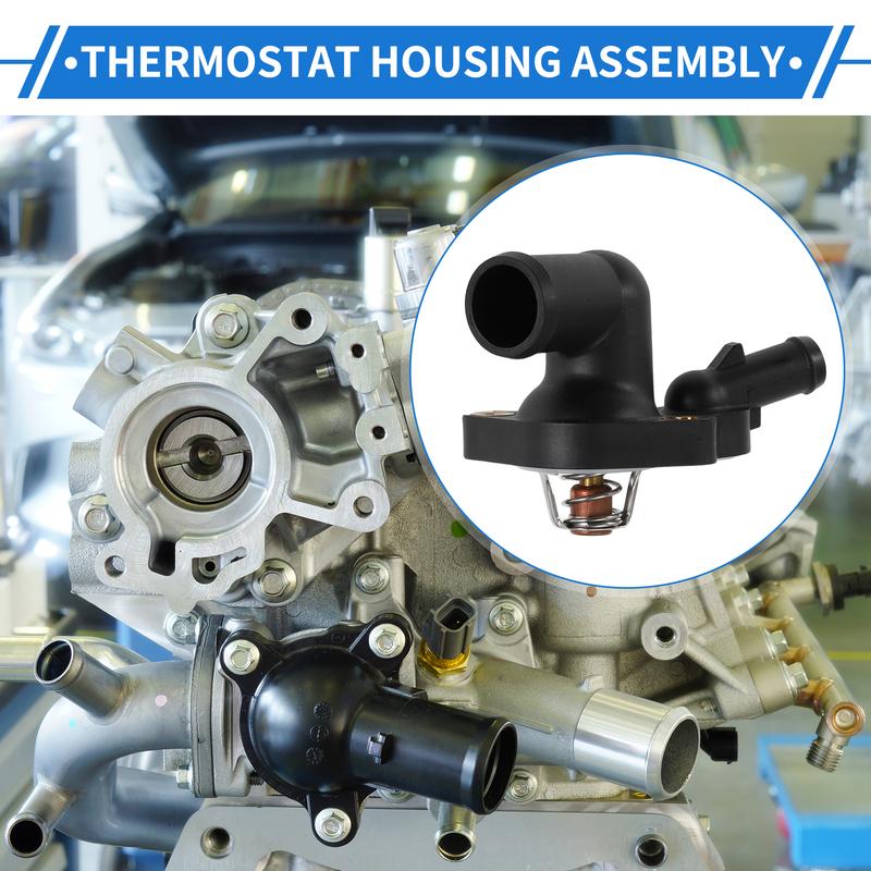 X Autohaux Coolant Thermostat Housing Assembly for Mini Cooper 1.6L 2002-08 No.11537512733