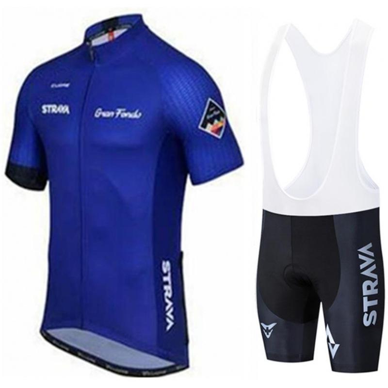 Cycling Suit Short Sleeve Suit Strap Cycling Pants Cycling Team