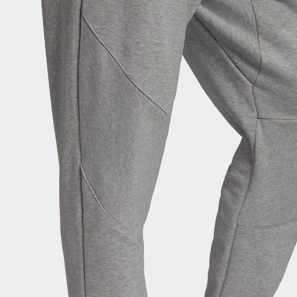 Adidas Solid Color Loose Casual Breathable Sports Pants Men Bottoms Gray HB6585