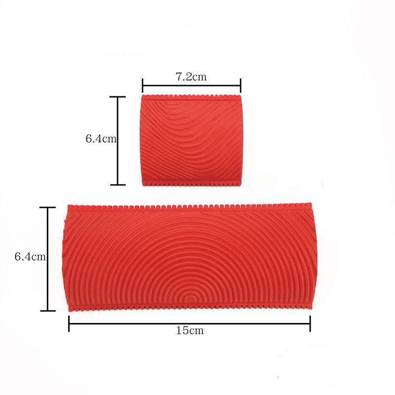 New DIY Wall Painting Machine Rubber Texture Paint Roller Furniture Imitation Wood Art Wall Painting Tools Home Decoration