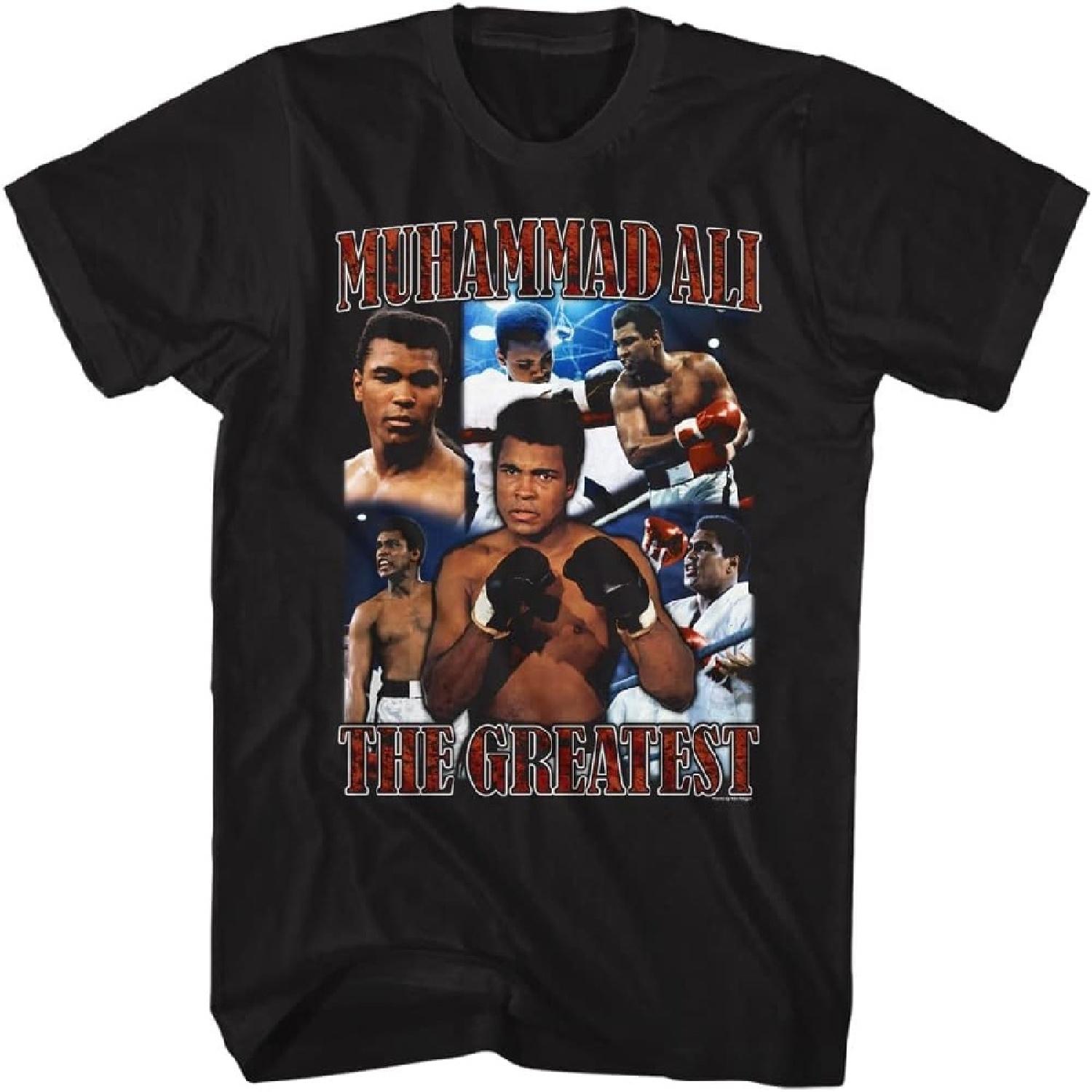 Мухаммед Али Чемпион в тяжелом весе Величайший Коллаж Взрослые футболки с коротким рукавом S