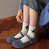 Damen Herbst und Winter Niedliche Cartoon Katze Knochenlose Trommelstapel Baumwollsocken