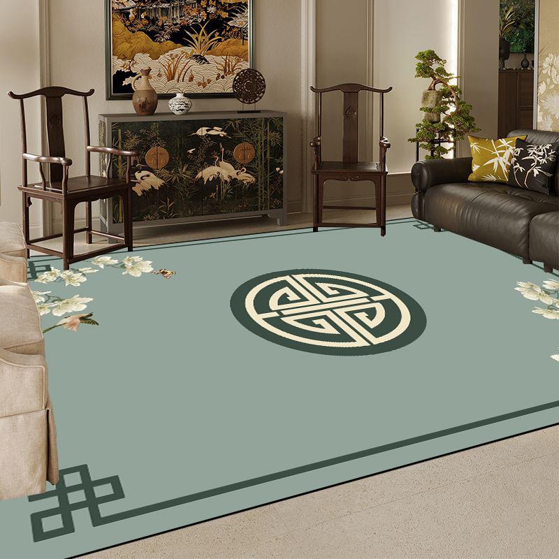 Luxury Chinese Style Large Living Room Carpet 3D Printing Decoration Home Coffee Tables Mat Non-slip Washable Rugs for Bedroom
