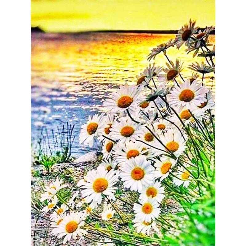 5d Full Diamond Painting Daisy Landscape Diamond Mosaic Embroidery Flowers Crafts Rhinestone Pictures Home Decor