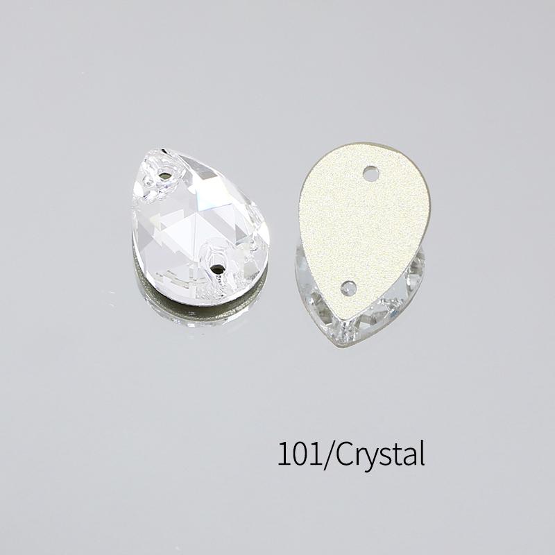 Dongzhou Crystals Sewing Accessories Waterdrop Shape Flatback Rhinestones for Garments & Shoes Crystal Stone Beads