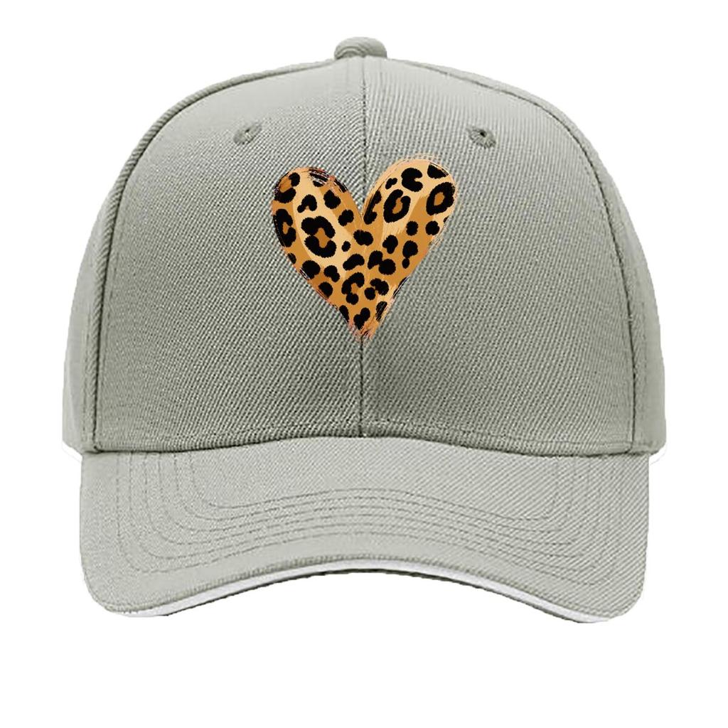 Wild Safari Heart Brush Pattern Sandwich Baseball Cap Sun Cap Outdoor Workouts Hat