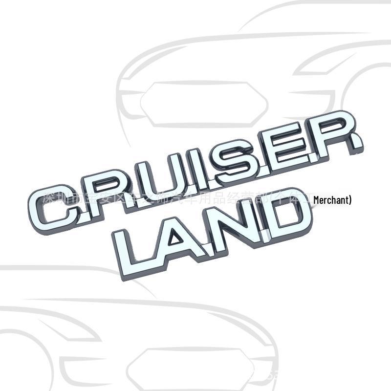 3D LAND CRUISER Heck- und Seitenlogo-Aufkleber für Auto-Modifikation