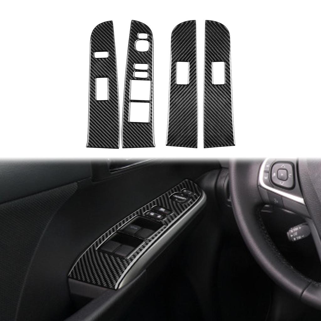Toyota Camry 12-14 Carbon Fiber Interior Parts: Steering Wheel, Console, Gear Shift, Door Handles