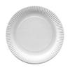 Assiettes en carton - PAPSTAR - 81203 - Ø 23 cm - Lot de 50 pièces - Couleur blanche