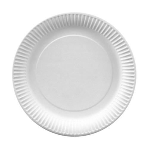 Assiettes en carton - PAPSTAR - 81203 - Ø 23 cm - Lot de 50 pièces - Couleur blanche