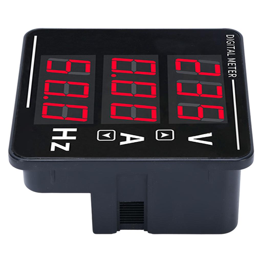 Digital Multimeter Voltage Meter Digital AC Volt Amp Frequency Tester Panel 2 Wire Connect AC50-500V 0-120A 10.0-99.9Hz Multifunctional Meter Displays