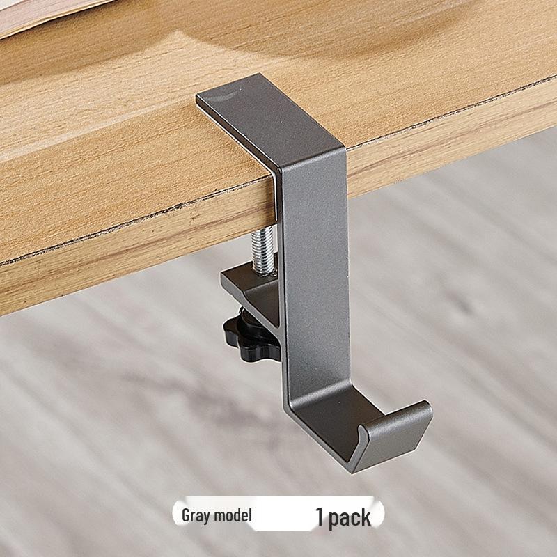 

No-Drill Backpack Hook for Desk Edge - Strong, Mark-Free Holder for Students and Offices