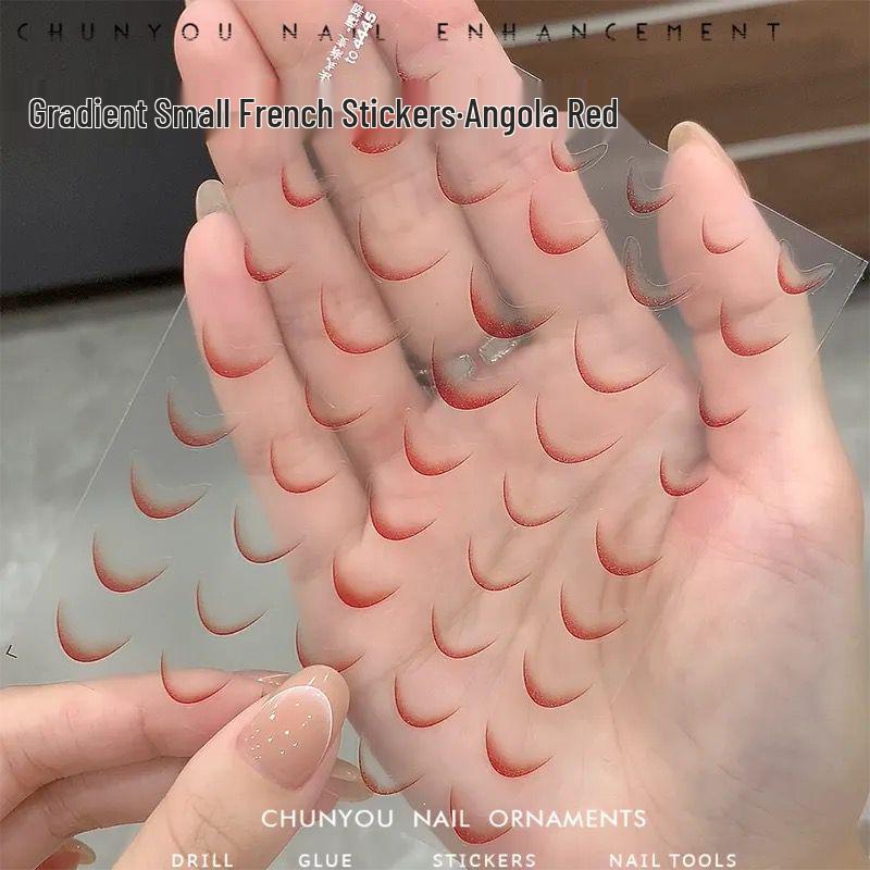 

Градиентные французские наклейки для ногтей: Стильные, универсальные и простые в использовании украшения