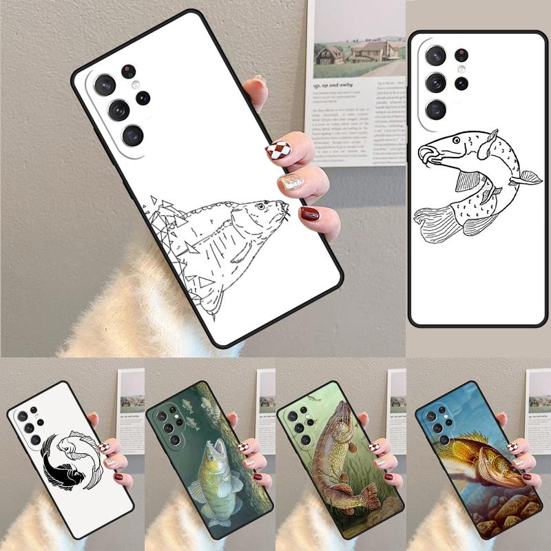 CARP FISH FISHING Phone Case for Samsung Galaxy Note 10 Pro S26 Ultra S23 S24 FE S25 S21 S22 PLUS Shockproof Cove