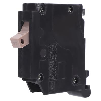 Circuit Breaker 34 Inch Plug In Molded Case 1 Pole 30A 10 KAIC 120 240VAC Circuit Breaker with