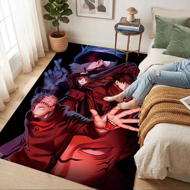 Jujutsu Kaisen Living Room Nonslip Area Rug Soft Carpet For Bedroom Game Playroom Sofa Office Home Decor Doormat Christmas Gift C9302459