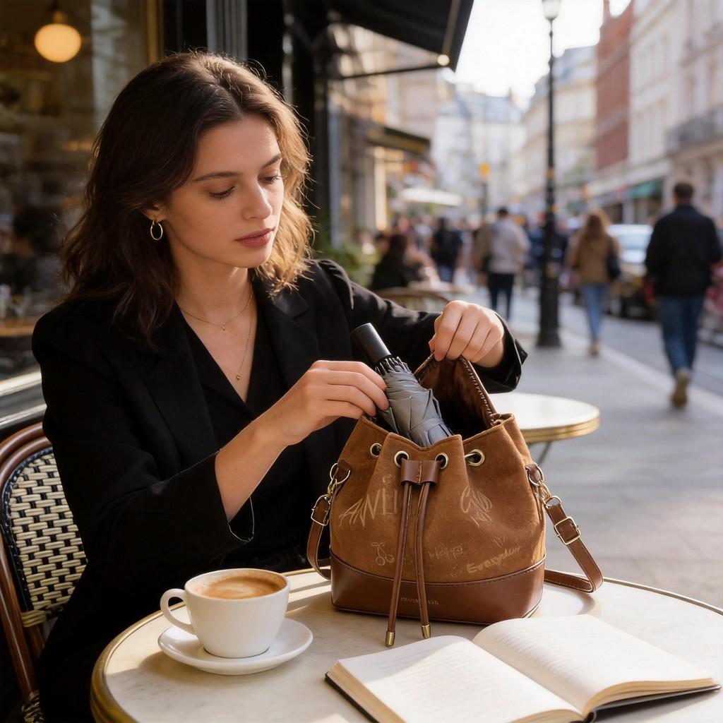 Crossbody Bag For Women With Pu Material And Drawstring Closure For Daily Use