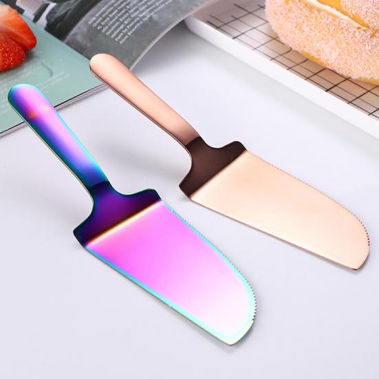 Pizza Shovel Long Lifespan Easy To Grab Stainless Steel Cake Pie Bread Slicer for Dining Room