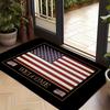American Flag Welcome Doormat Patriotic USA Stars and Stripes Entrance Rug Classic Non-Slip Welcome Floor Mat for Home Decor
