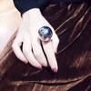 Gift Jewelry Women Ring Adjustable Opening Ring Large Metal Ball