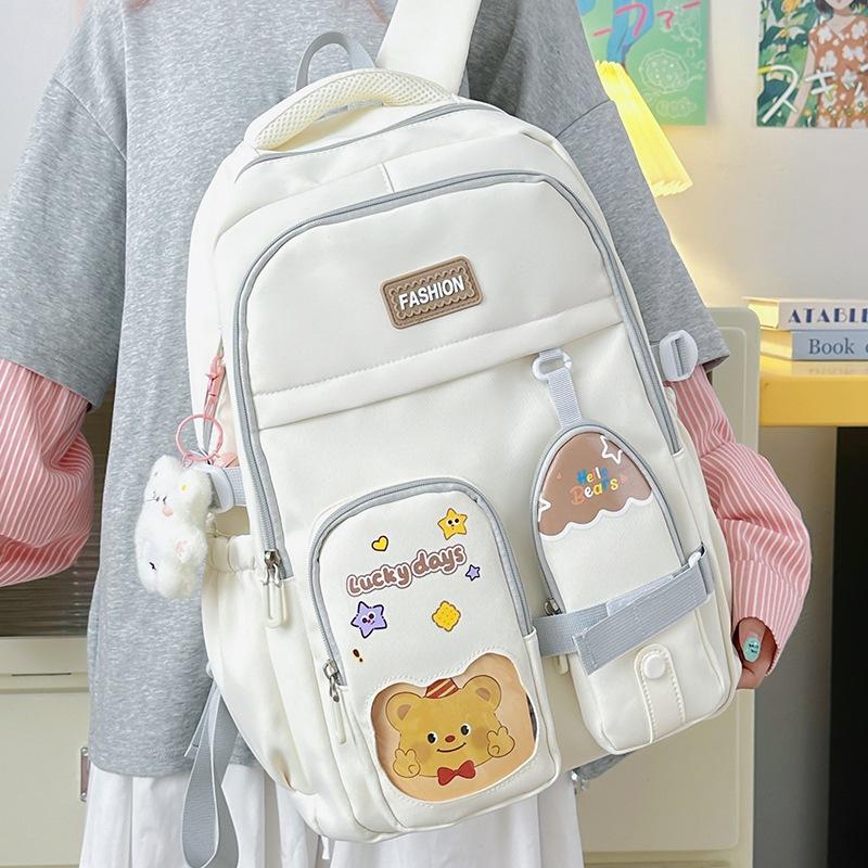 New Simple Women's Schoolbag, Casual, Light and Fashionable, High School Students' Senior Sense, Cute and High-value Men's and Women's Backpacks