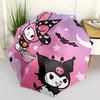 1pc My Melody & Kuromi Halloween Witch & Devil Costumes Automatic Folding Umbrella - Portable Tri-Fold Design with 8-Rib Iron Frame - Perfect Gift for