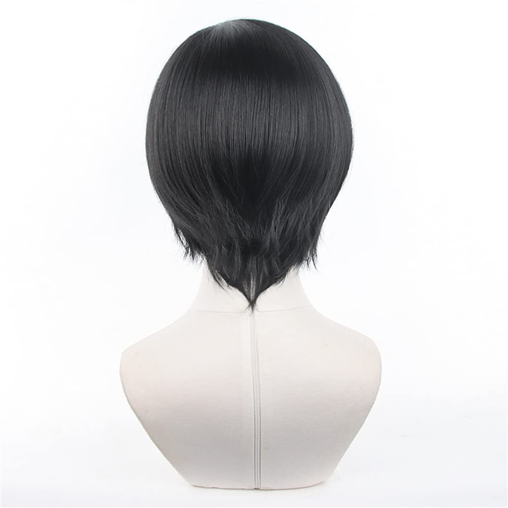 Eileen Blue Locks Rin Wig, Heat-Resistant, Anime Wig, Disguise Wig for School Festivals (Includes Net)