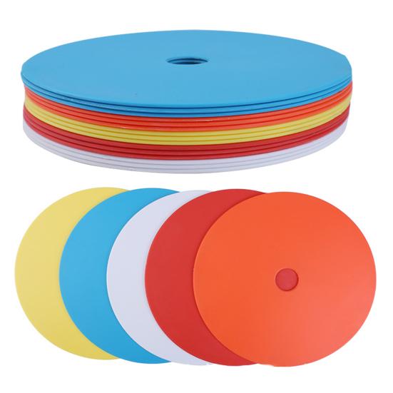 Football Training Mark Plate Non-slip Agility Training Vibrant Color Soccer Training Obstacle Logo Round Disc for Exercise