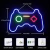 Enseigne au néon - ineonlife - manette de jeu xbox - led bleu - 27,5 x 41 cm - usb