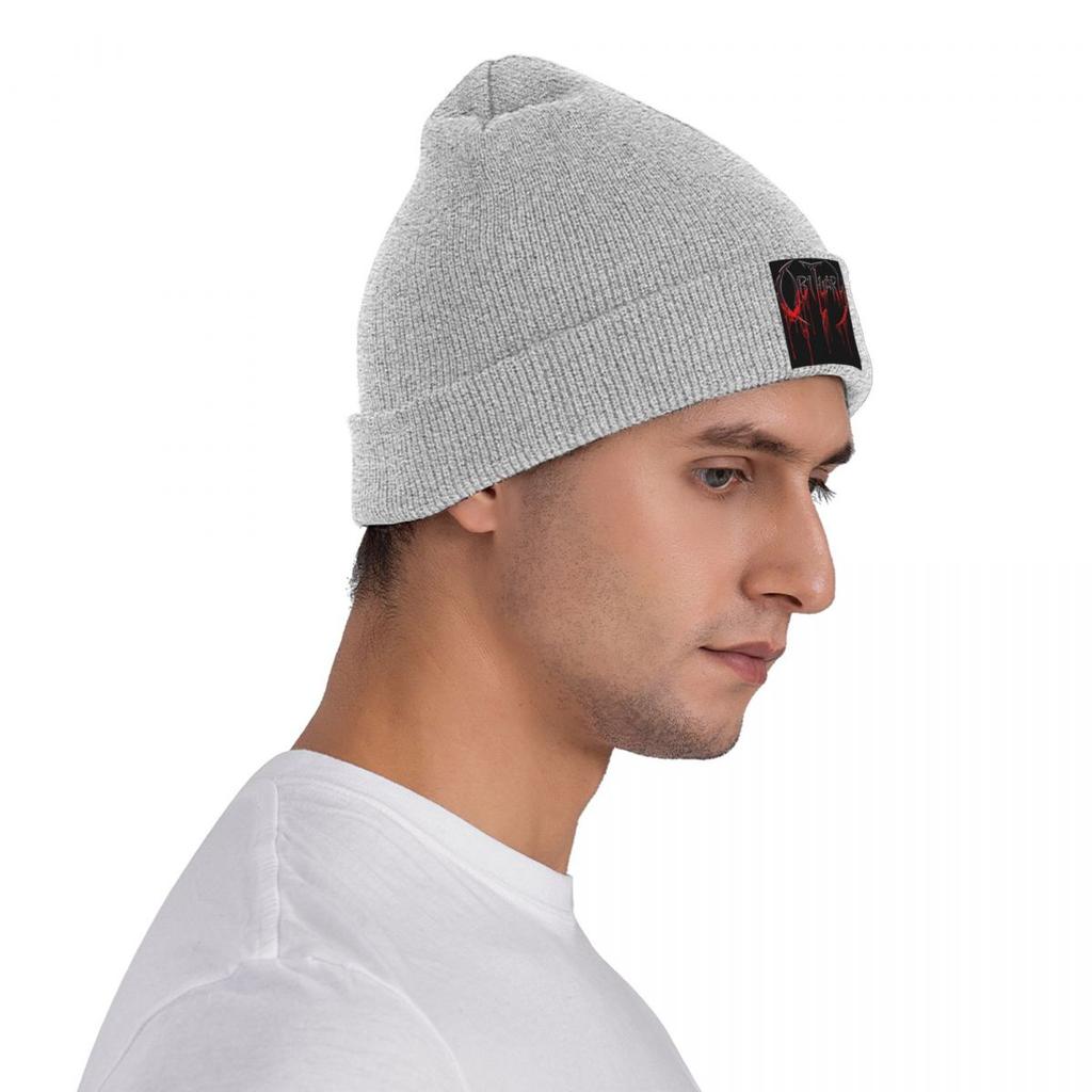 Nachruf Band Logo Death Metal Trucker Warme Strickmütze Hip Hop Mütze Herbst Winter Outdoor Mützen für Unisex Erwachsene