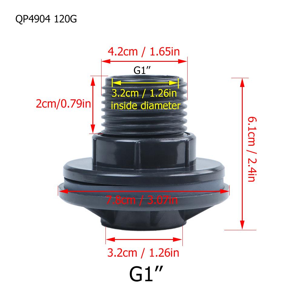 G1'' 3/4'' 1/2'' Doppelgewinde Wasserbehälter Auslassadapter Wasserrohr Wasserhahnverbinder IBC-Adapter Regenwassersammelbehälter