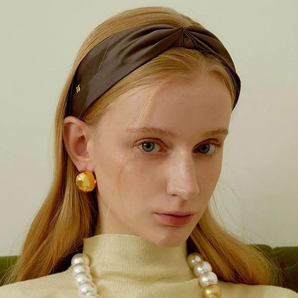 Lavère Satin Hairband JP-23-375HB brown