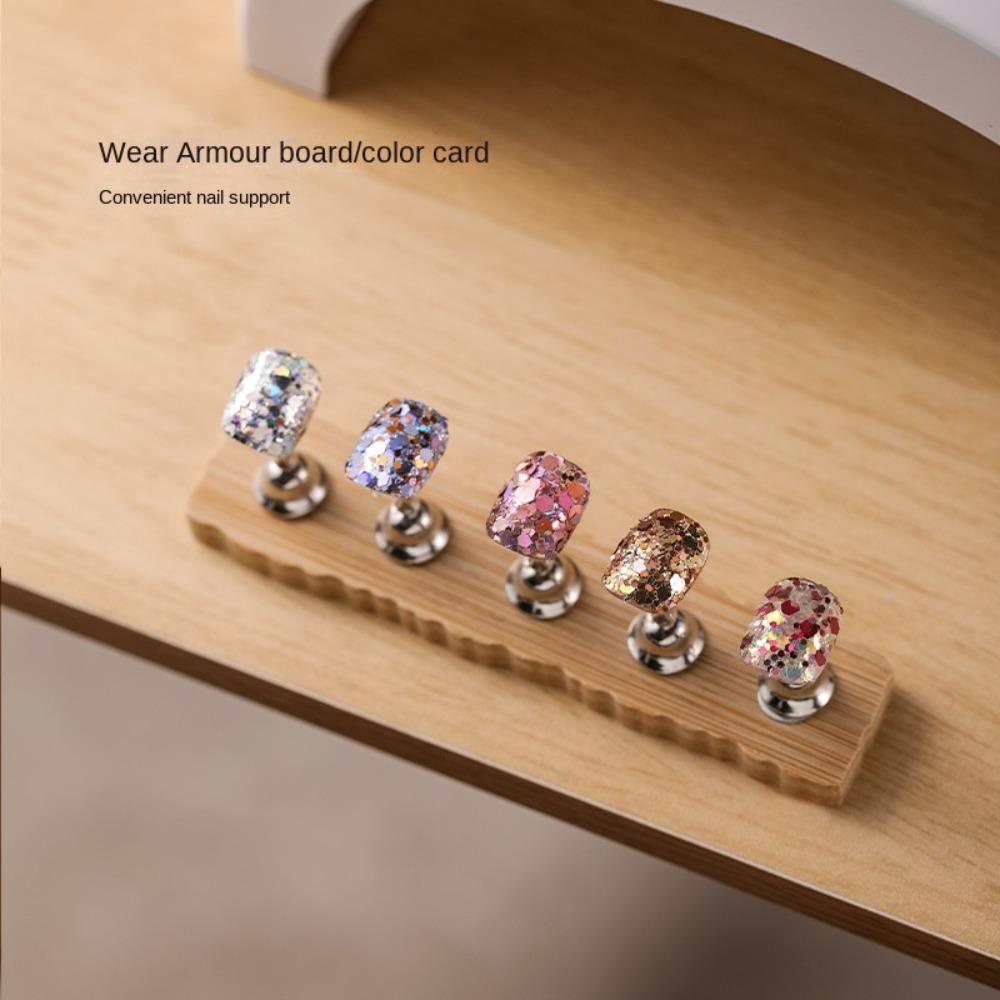 Nail Art Practice Magnetic Nail Holder INS Nail Display Chess Board  Nail Salon
