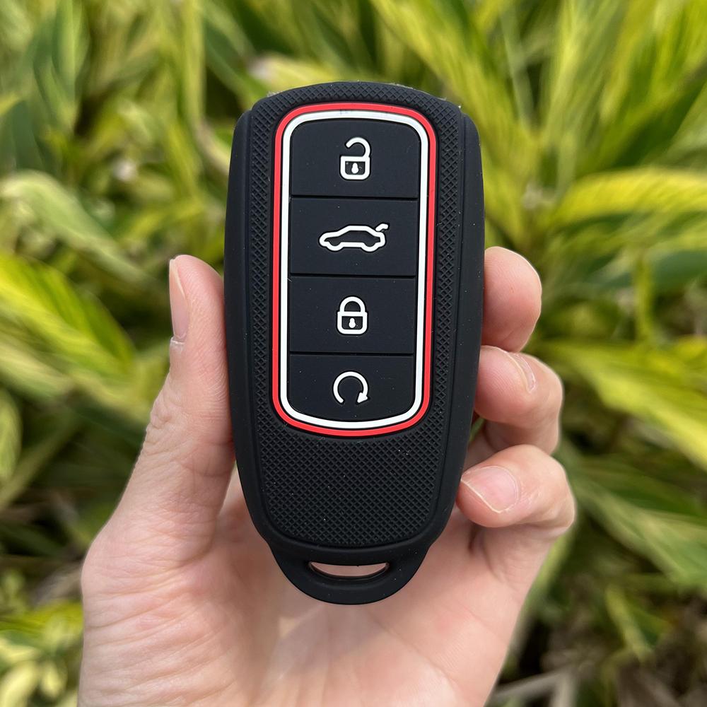 Silicone Key Case For Chery Tiggo 8 Pro  Car Key Cover For Chery Tiggo 7 Pro 8 Plus Arrizo 5 3 Button Key Chain Accessories