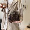 Retro Foreign Style Niche Oil Wax Leather Portable Pillow Bag Versatile Commuter Texture Messenger Women'S Bag