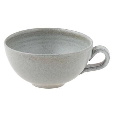 Marui Seito Shigaraki Ware Hechimon Soup Cup, 380ml Capacity, Tin Glaze, White, MR-3-4408