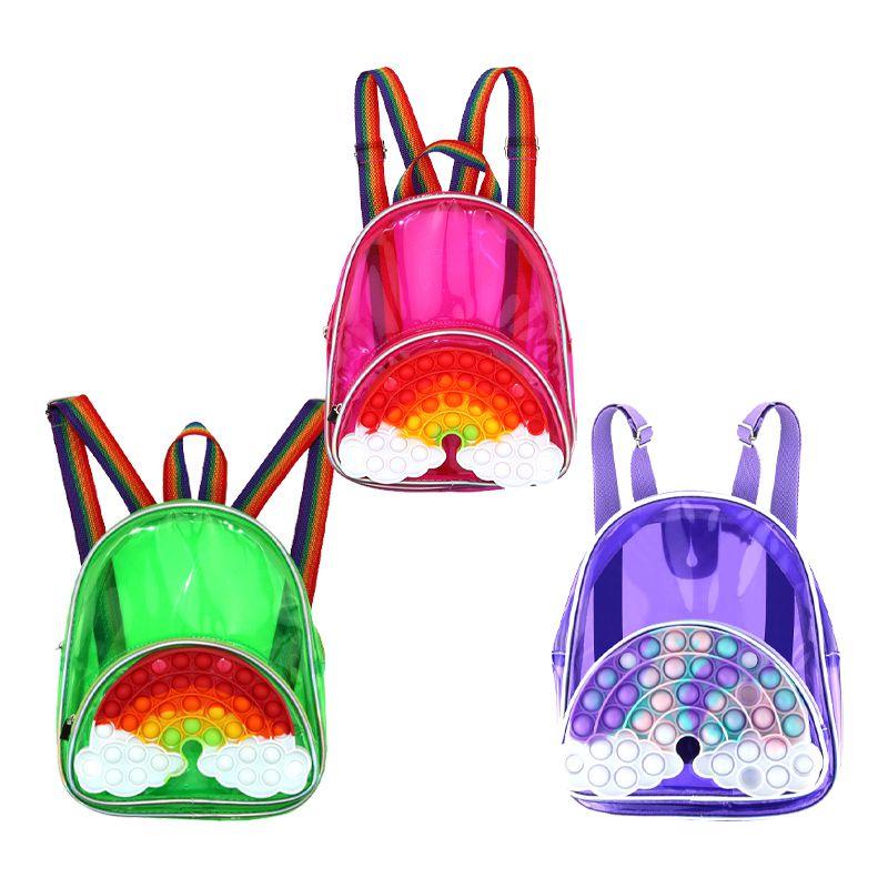 Stylish Fidget Backpack Toys Big Size Pop It Shoulder Bag For Ultimate Stress Relief