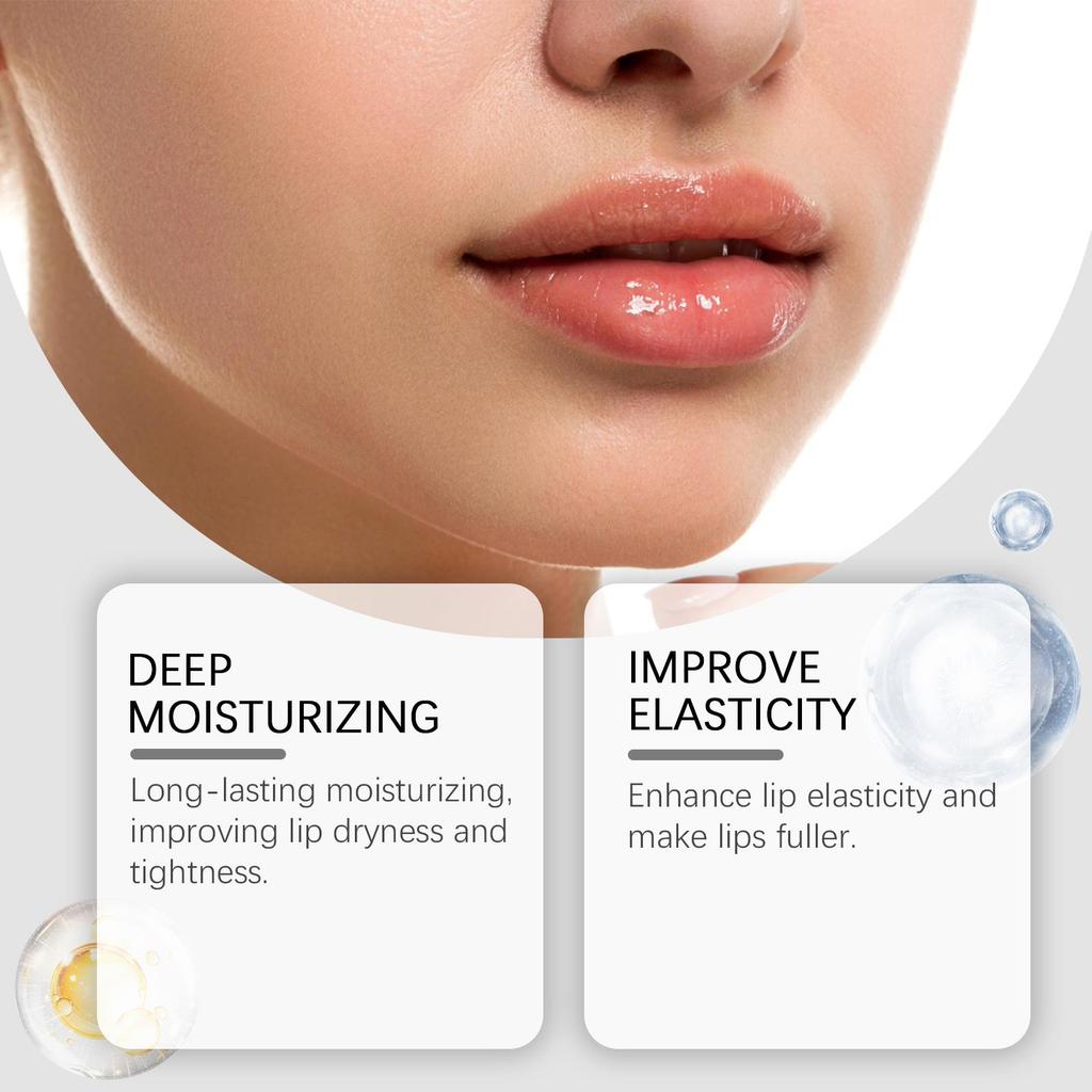 Lip Plumping Serum Long Lasting Moisturizing Skin Elasticity Improvement Reduce Fine Lines Lip Gloss for Lip Volumizing Serum