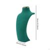 Green necklace holder small jewelry stand, Velvet display stand for selling,