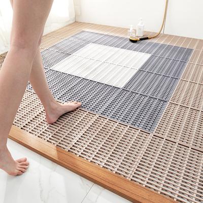 30X30cm Οικιακό Μπάνιο Συναρμολογούμενο Μονόχρωμο Αντιολισθητικό Πατάκι Τουαλέτας Ντουζιέρας Κοίλο Πατάκι Αποστράγγισης