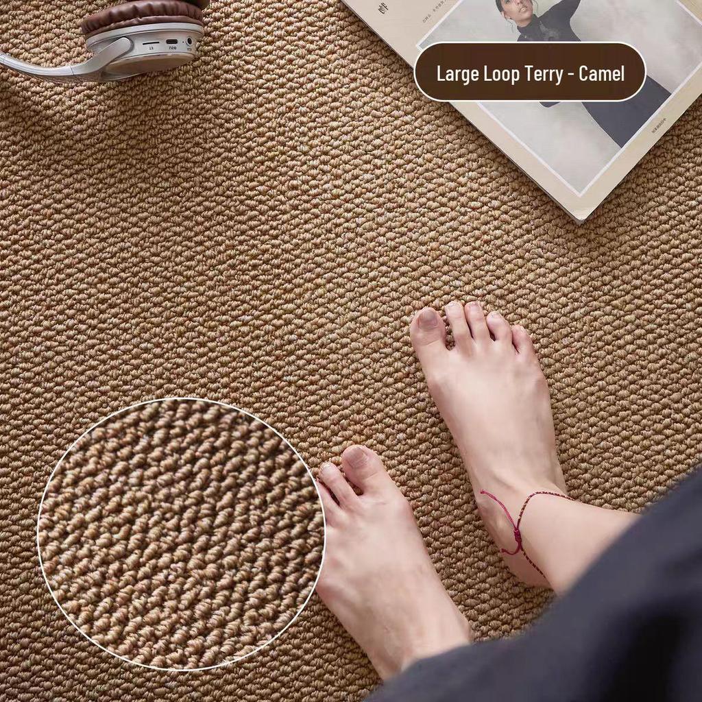 Durable Non-Slip Sisal-Style Kitchen Mat: Wear and Dirt-Resistant, Easy To Clean, Cuttable Doormat.
