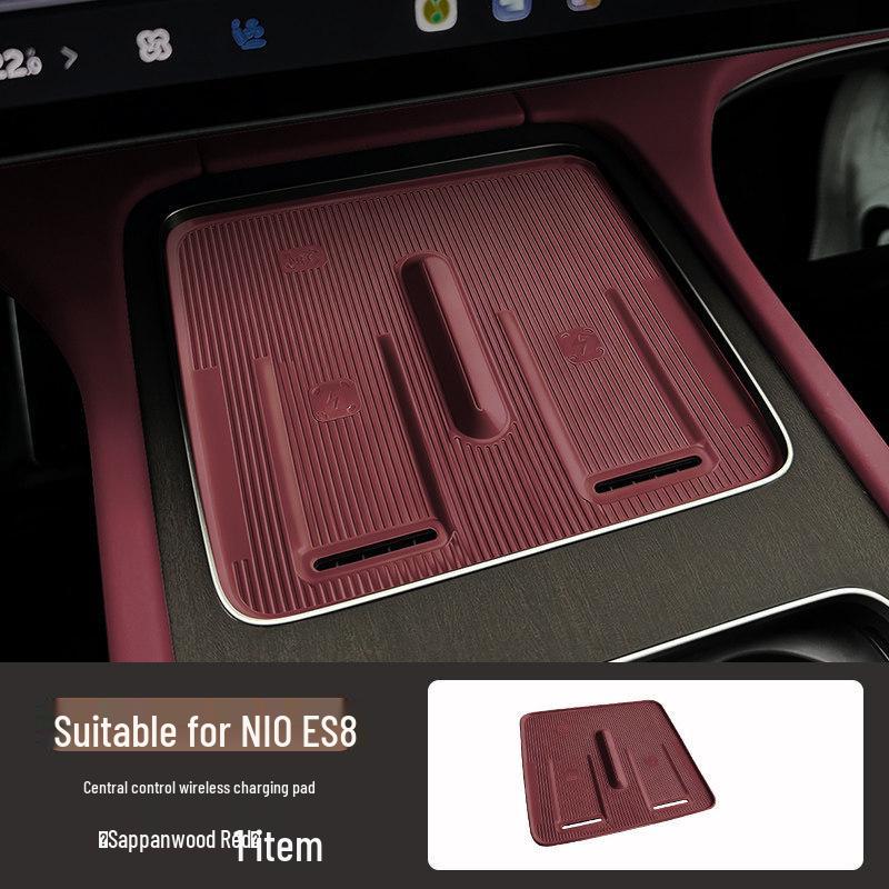 Nio ES8 Wireless Charging Silicone Pad for Center Console Cup Holder - Fits 26 Models, Protects & Enhances Car Interior