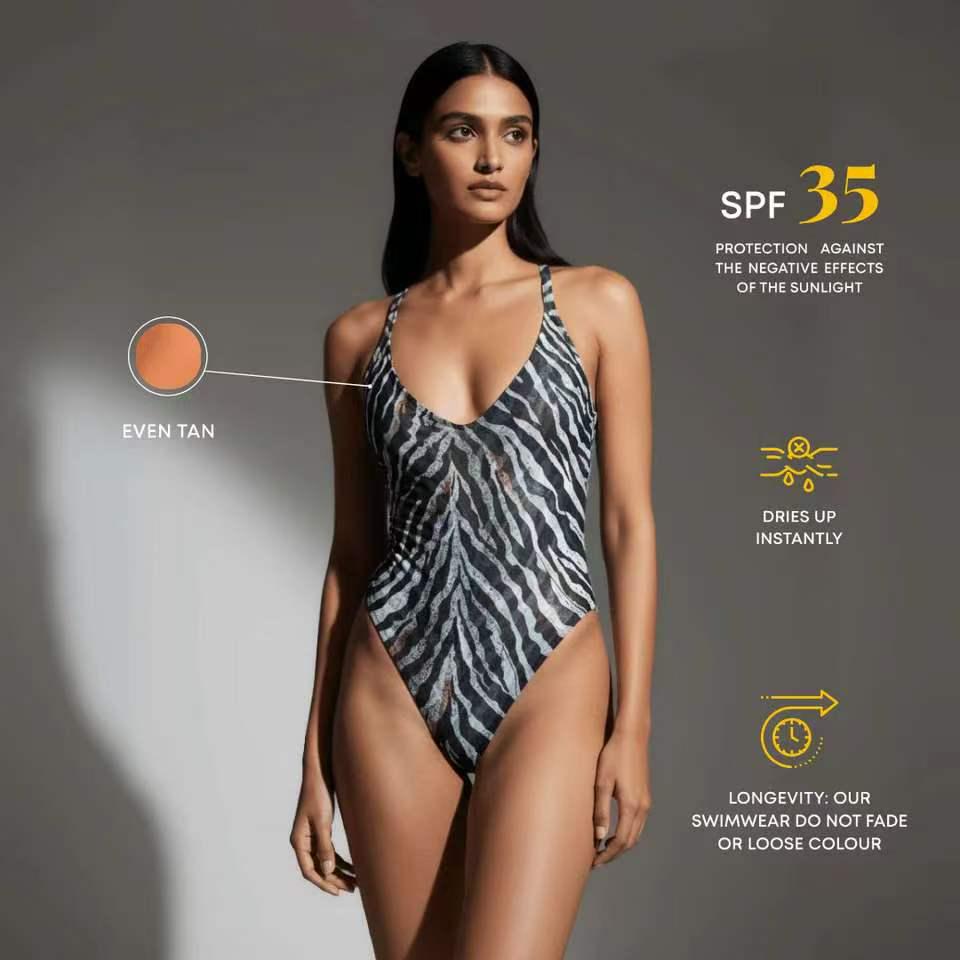 2026 Women s European & American Triangle Swimsuit with SPF35+ Protection