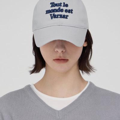 VARZAR TMV Lettering Kappe [Twill Grau]