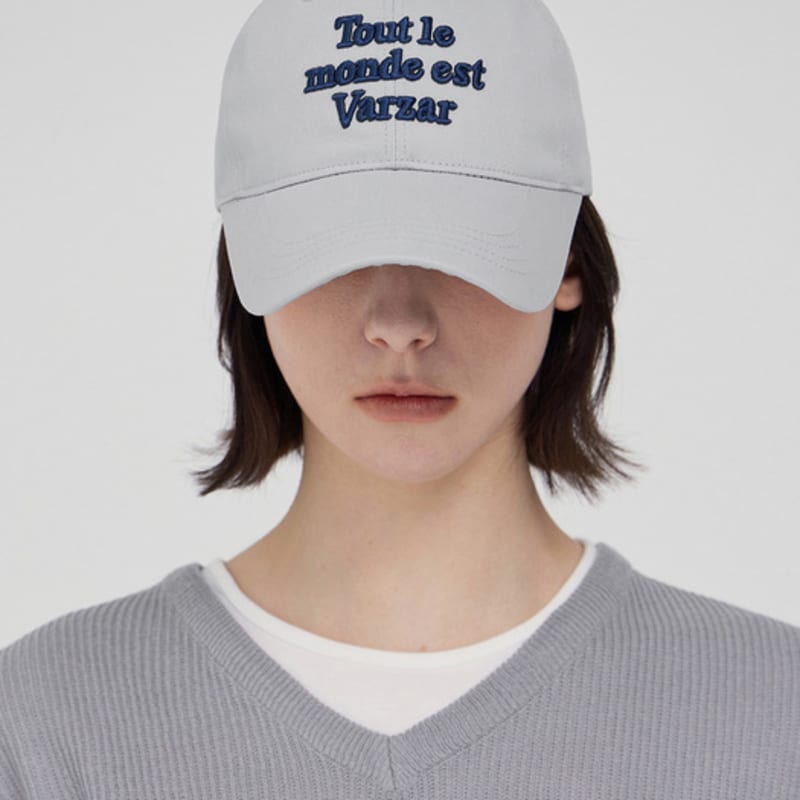 

VARZAR TMV Lettering Ball Cap [Twill Gray] FREE