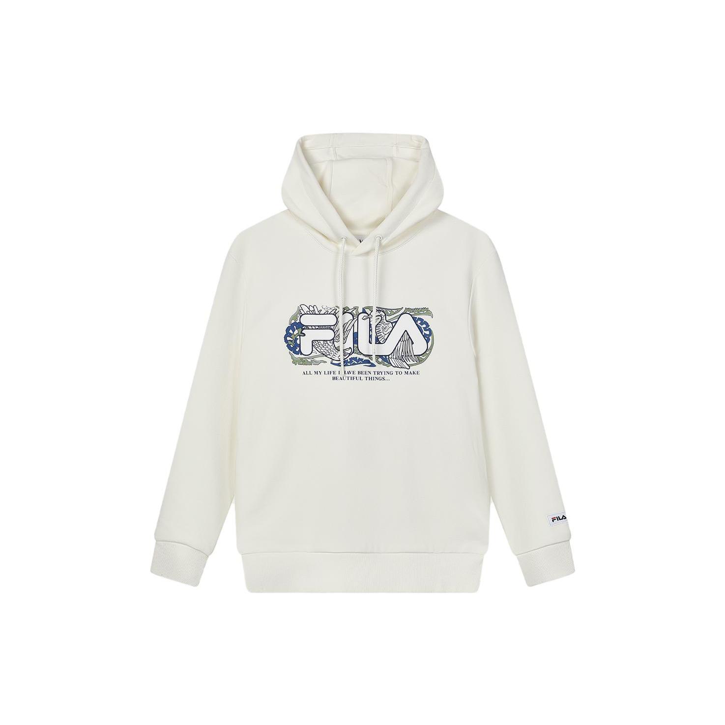 

New FILA x V&A LIANMINGKUAN Sweatshirt Men s Maple White F11M418207F-IV L