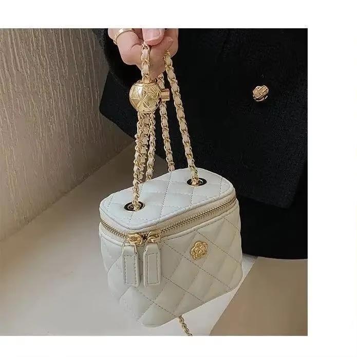 New Mini Shoulder Bag Camellia Lingeries Chain Box Small Bag for Women Shoulder Bag Crossbody Bag