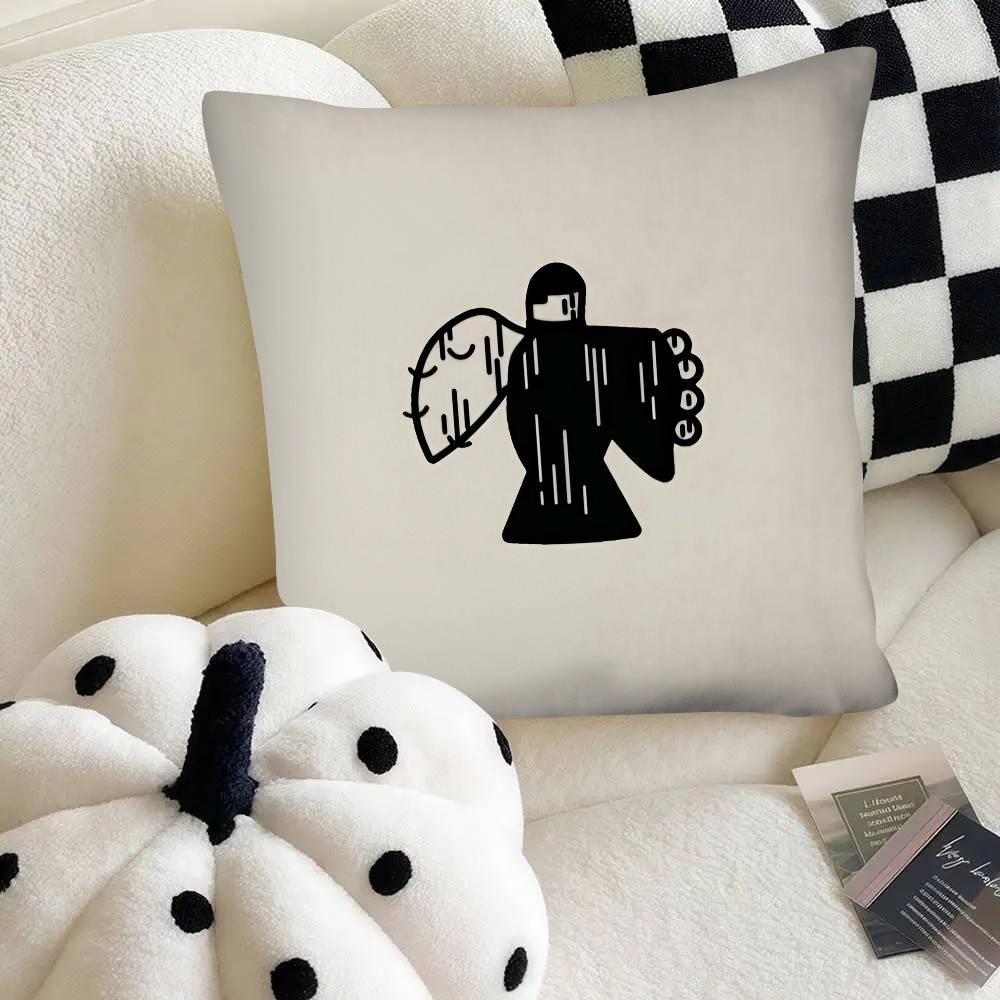 Singer Milo J Pillow Case Fashion Square Pillowcase Bedroom Sofa Room Ins Decoration Leisure
